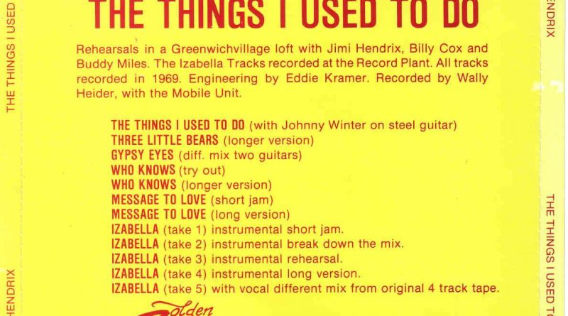 Jimi Hendrix - Things I Used to Do
