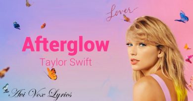 Taylor Swift - Afterglow