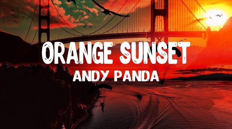 andy panda - orange sunset