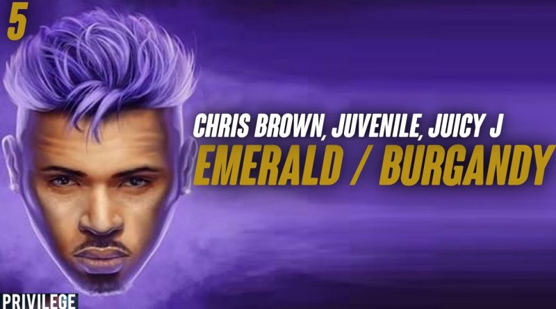 Chris Brown, Juvenile, Juicy J - Emerald / Burgundy