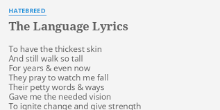 Hatebreed - The Language