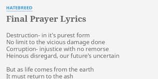 Hatebreed - Final Prayer