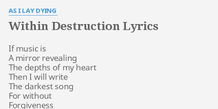 As I Lay Dying - Within Destruction