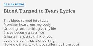 As I Lay Dying - Blood Turned To Tears