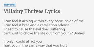 Trivium - Villainy Thrives