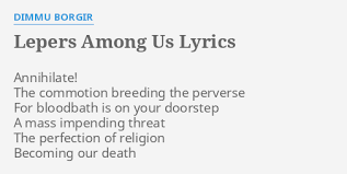 Dimmu Borgir - Lepers Among Us