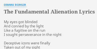 Dimmu Borgir - The Fundamental Alienation