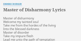 Dimmu Borgir - Master of Disharmony