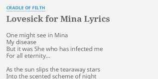Cradle Of Filth - Lovesick for Mina