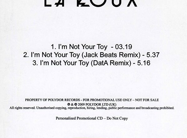 La Roux - I'm Not Your Toy