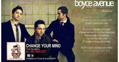 Boyce Avenue - Change Your Mind