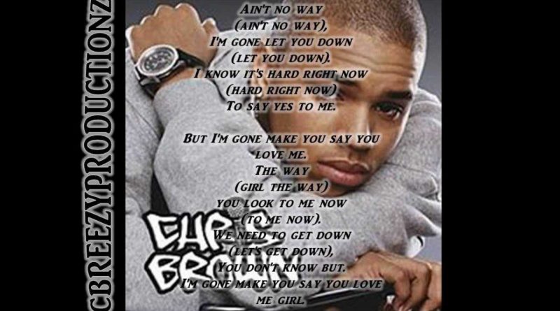 Chris Brown - Ain't No Way (You Won't Love Me)