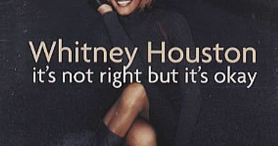 whitney houston - it's not right but it's okay