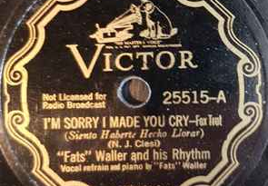 Fats Waller - I'm Sorry I Made You Cry