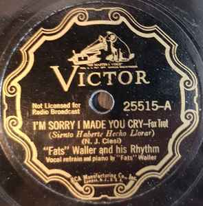 Fats Waller - I'm Sorry I Made You Cry
