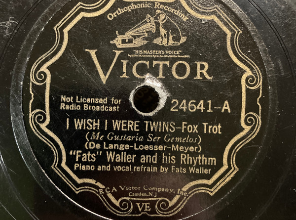 Fats Waller - I Wish I Were Twins