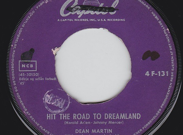 Dean Martin - Hit the Road to Dreamland