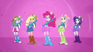 Twilight Sparkle, Apple Jack, Rainbow Dash, Pinkie Pie, Rarity, Fluttershy - Equestria Girls (Cafeteria Song)